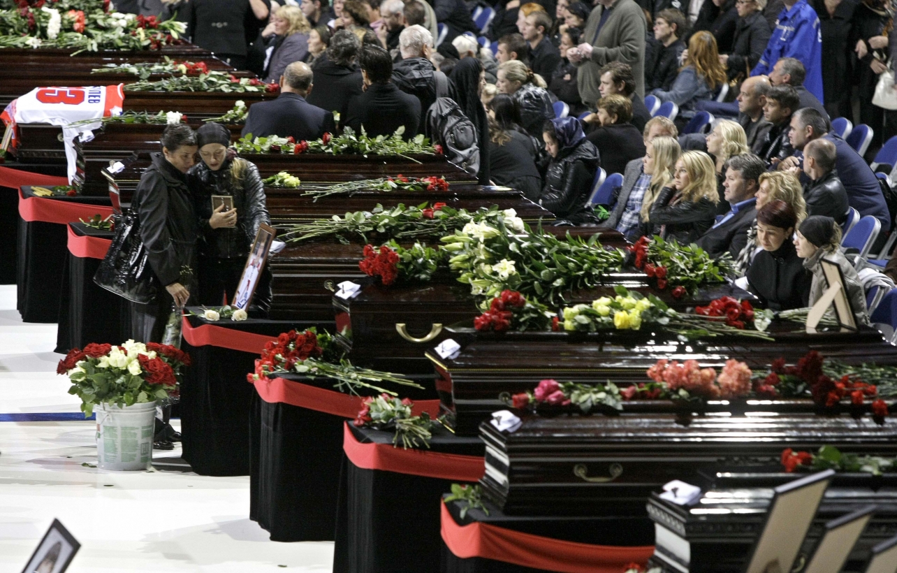 Локомотив Ярославль трагедия 2011 похороны