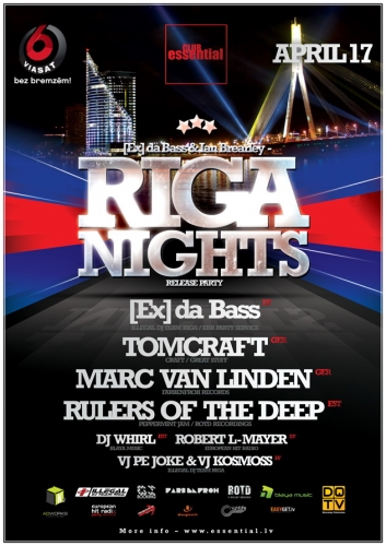 17.aprīlī ”RIGA NIGHTS RELEASE PARTY” klubā ESSENTIAL (Bilde 1)