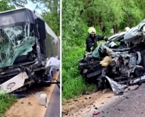 FOTO. Līdz asarām… Rīgas Satiksmes 3. autobuss sadragāts lupatās, cietuši cilvēki un nosities šoferis